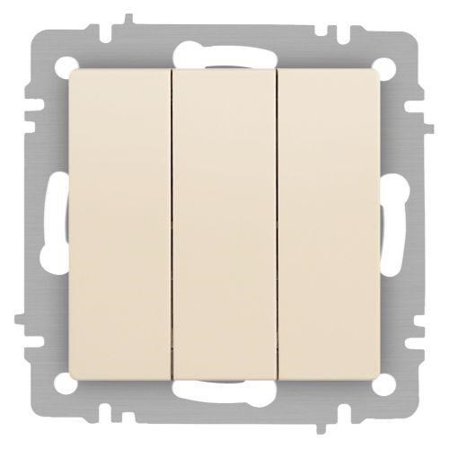 Выключатель Accent 6-106-02 тройной 10А-250В IP20 СУ AL/CU сл.кость Intro Б0063534 1931343 - фото 16751891
