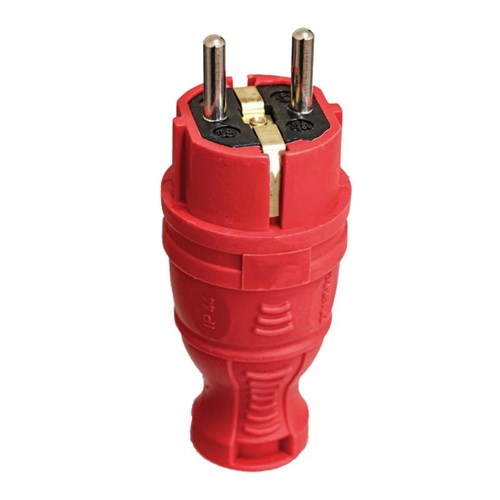 Вилка прямая с заземл. IP44 каучук красн. TOKOV TKE-C13-KV-Z 1761976 - фото 16752459