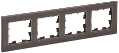 Рамка 4-м BRITE РУ-4-2-БрТБ стекло темн. бронза IEK BR-M42-G-K45 1679832 - фото 16752652