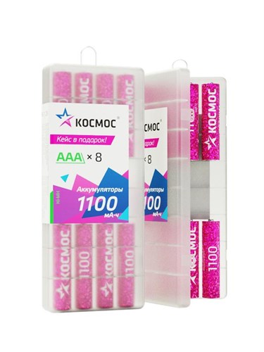 Аккумулятор AAA/R03 1100мА.ч Ni-MH 8B (уп.8шт) КОСМОС KOCR03NIMH1100mAh8B 1628698 - фото 16752690