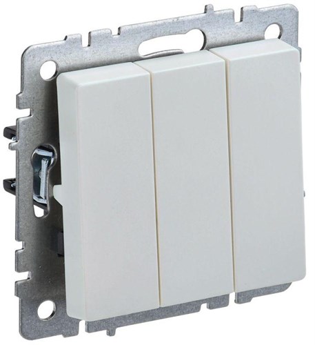 Выключатель 3-кл. СП BRITE ВС10-3-0-БрЖ 10А механизм жемчуж. IEK BR-V30-0-10-K36 1617288 - фото 16752832