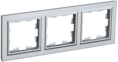 Рамка 3-м BRITE РУ-3-БрА алюм. IEK BR-M32-K47 1617333 - фото 16752843