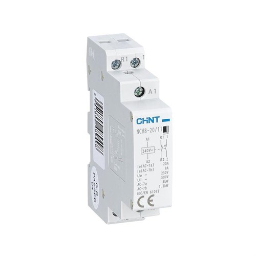Контактор модульный NCH8-20/11 20А 1НЗ+1НО AC 220/230В 50Гц (R) CHINT 256052 1610065 - фото 16752949