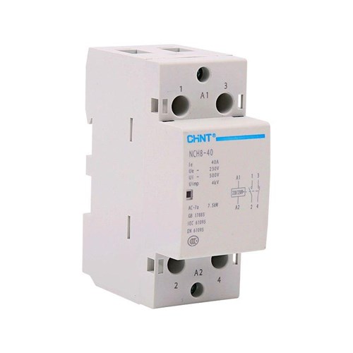 Контактор модульный NCH8-40/11 40А 1НЗ+1НО AC 220/230В 50Гц (R) CHINT 256083 1610076 - фото 16752953