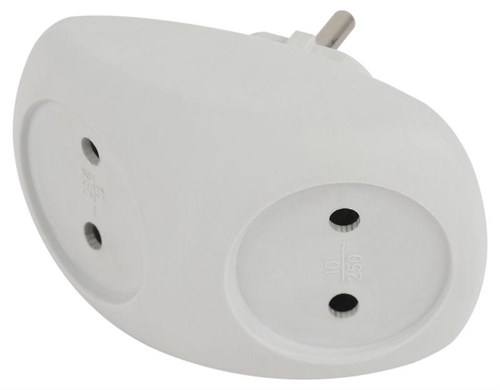Разветвитель 2-м без заземл. 10А IP20 SPx-2-W бел. Эра Б0053480 1598945 - фото 16753023