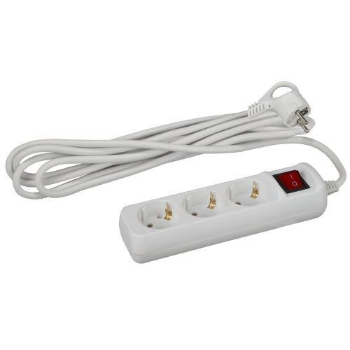 Удлинитель 3х5м с заземл. 16А IP20 U-3es-5m ПВС 3х1 с выкл. Эра Б0028379 1500605 - фото 16753150