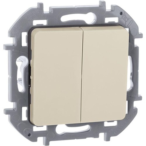Выключатель 2-кл. Inspiria 10А IP20 250В 10AX механизм сл. кость Leg 673621 1445132 - фото 16753234
