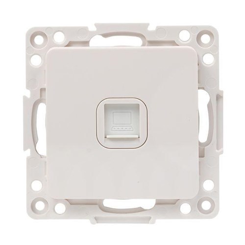 Розетка компьютерная 1-м Стокгольм RJ45 механизм бел. PROxima EKF EYK01-035-10 1396238 - фото 16753310