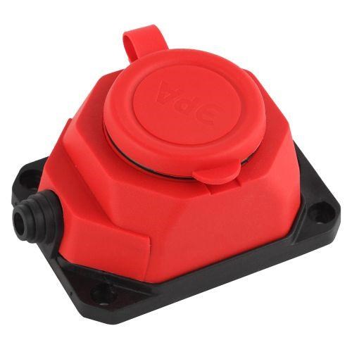 Колодка удлинителя 1-м с заземл. 16А IP44 K-1e-RED-IP44 каучук красн. Эра Б0044550 1384433 - фото 16753334