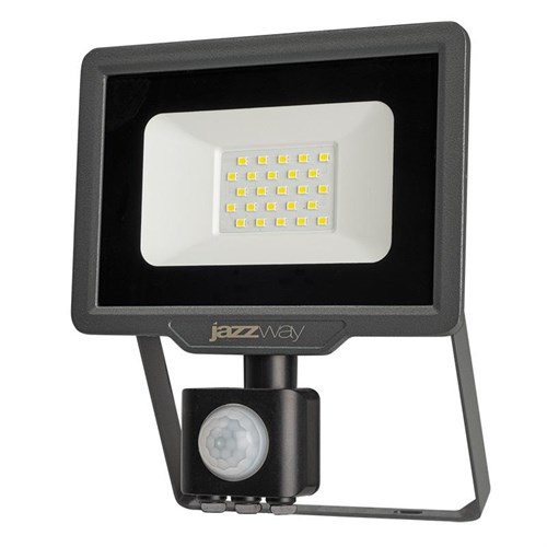 Прожектор светодиодный PFL-C3 SENSOR 20Вт 6500К IP65 ДО закален. прозр. стекло Pro JazzWay 5026926A 558643 - фото 16753530