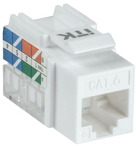 Модуль Keystone Jack кат. 6 UTP 110 IDC 90град. ITK CS1-1C06U-11 1274711 - фото 16753742