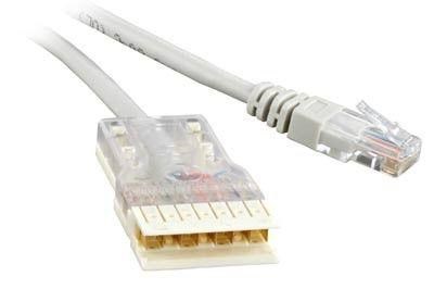 Патч-корд кат.5E 110-RJ45 4 пары PC-110-RJ45-4P-C5e-2M-LSZH-GY LSZH 2м сер. Hyperline 229904 1201195 - фото 16753906