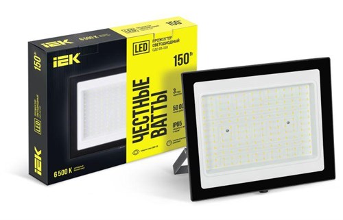 Прожектор светодиодный СДО 06-150 6500К IP65 черн. IEK LPDO601-150-65-K02 1221004 - фото 16753924