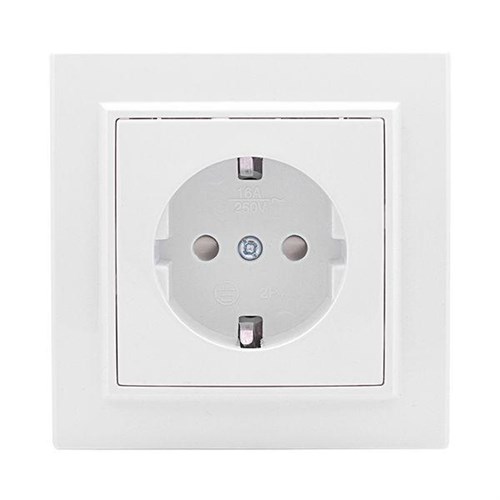 Розетка 1-м СП Минск 16А IP20 с заземл. защ. шторки бел. Basic EKF ERR16-028-100 453864 - фото 16754120