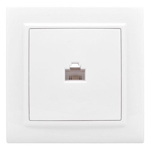 Розетка компьютерная 1-м СП Минск RJ45 бел. Basic EKF ERK01-035-10 453858 - фото 16754135