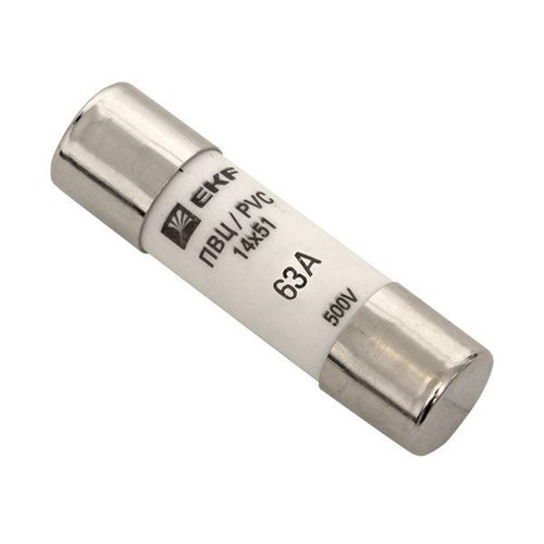 Вставка плавкая цилиндрическая ПВЦ 14х51 63А EKF pvc-14x51-63 407996 - фото 16754253