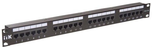Патч-панель 1U кат.5E UTP 24 порта Dual IDC ITK PP24-1UC5EU-D05 301897 - фото 16754337