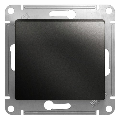Кнопка нажимная 1-кл. СП Glossa 10А IP20 (сх. 1) 10AX механизм антрацит SE GSL000715 400312 - фото 16754343