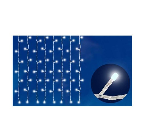 Гирлянда занавес светодиод. ULD-C1515-160/DTA WHITE IP20 с контроллером 160led 1.5х1.5м прозр. бел. UNIEL 06738 399815 - фото 16754345