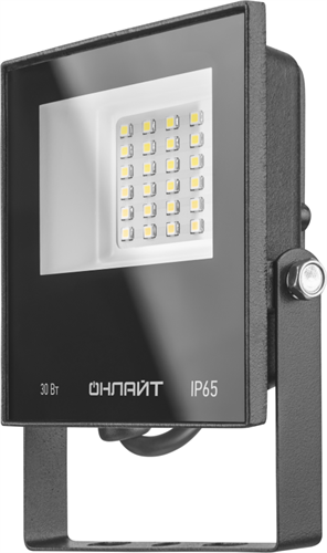 Прожектор светодиодный 71 658 OFL-30-6K-BL-IP65-LED 30Вт 6000К IP65 2400лм черн. ОНЛАЙТ 71658 396506 - фото 16754359