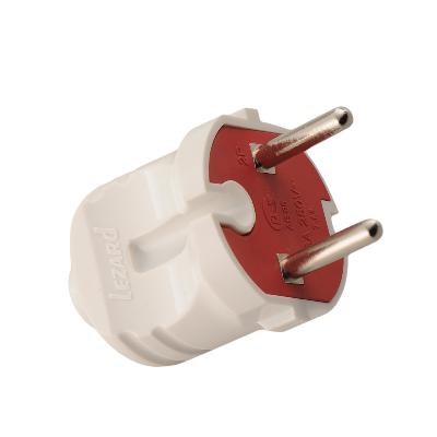 Вилка Accessories 1ф 6А без заземл. бел. LEZARD 715-0101-601 240837 - фото 16754779