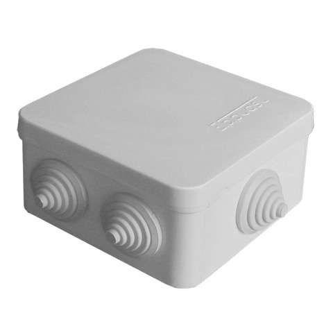 Коробка распределительная ОП 84х84х45мм IP54 7 выходов 3 гермоввода крышка защелкивающаяся сер. Epplast 120072 157880 - фото 16754951