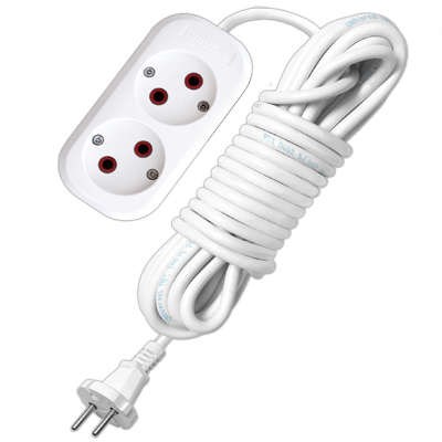 Удлинитель 2х2м без заземл. 6А IP20 У6-011М ПВС 2х0.75 UNIVersal 011М-02 47821 - фото 16755251