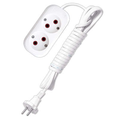 Удлинитель 2х3м без заземл. 6А IP20 У6-011 ШВВП 2х0.75 UNIVersal 9631912 47817 - фото 16755252