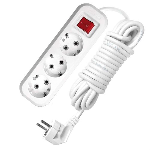 Удлинитель 3х3м с заземл. 13А IP20 S-303 ПВС 3х1 с выкл. UNIVersal 9631986 55369 - фото 16755340