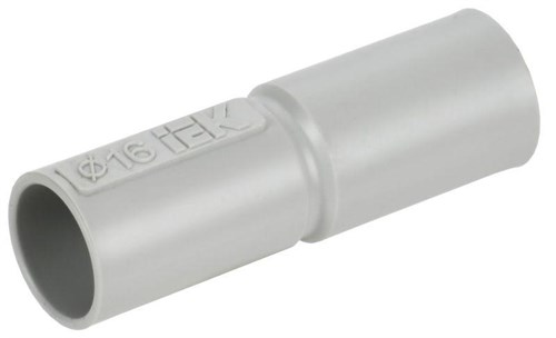 Муфта соединительная для жестких труб d16 GIG-16 IEK CTA10D-GIG16-K41-100 84394 - фото 16755444
