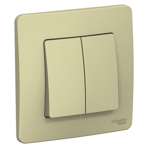 Выключатель 2-кл. СП Blanca 10А IP20 (сх. 5) 250В беж. SE BLNVS010507 520101 - фото 16755657