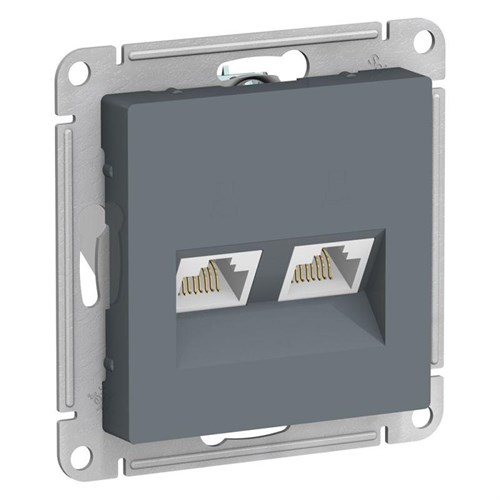 Розетка компьютерная 2-м AtlasDesign RJ45 кат.5E механизм грифель SE ATN000785 1240427 - фото 16755677