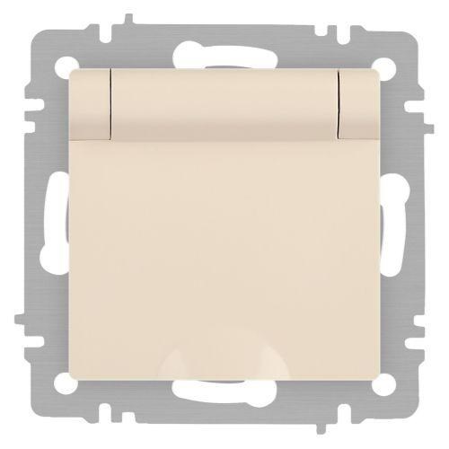 Розетка Accent 6-203-02 2P+E Schuko с крышкой 16А-250В IP20 СУ сл.кость Intro Б0063716 1931471 - фото 16755927