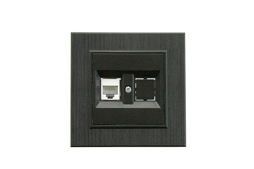 Розетка компьютерная CAT 5+гнездо Karea LINE STAR чер. Makel 86054035 1889454 - фото 16755992