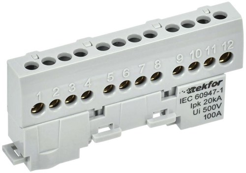 Шина L "фаза" изол. на универс. держ. 6х9-12-Ср TEKFOR IEK TF-NN10-12-KL-K03 1853107 - фото 16756013