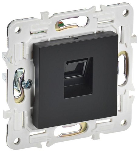 Розетка компьютерная RJ45 кат.5E SKANDY SK-K01Bl черн. IEK SK-K10-1-K02 1835956 - фото 16756176