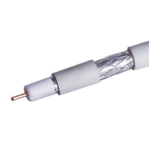 Кабель коаксиальный RG-6 CCS 1.02 (21проц.)/FPE/Al-Pet-Al Foil Unbonded/Al 64х0.12/PVC RW бел. (уп.100м) Net.On 109L 1756229 - фото 16756485