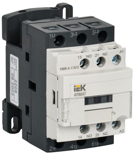 Контактор КМИ-А-11812 LC1D 18А кат. 230В AC 1НО+1НЗ AC-3 IEK AR-ACC-11-018-230-11 1672774 - фото 16756585