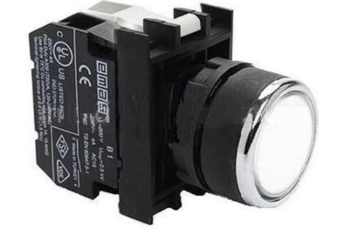 Кнопка с подсветкой-светодиод B152DB бел. EMAS B152DB 1694528 - фото 16756629