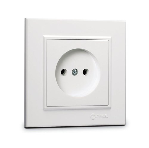 Розетка б/з СП Karea 16А IP20 бел. Makel 56001022 1600117 - фото 16757037