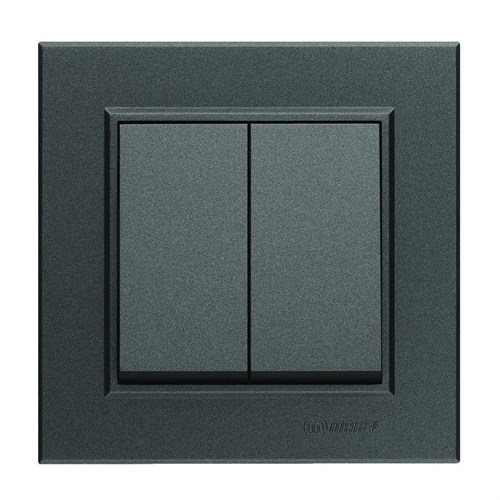Выключатель 2-кл. СП Karea 10А IP20 дым. металлик Makel 56050003 1589871 - фото 16757068