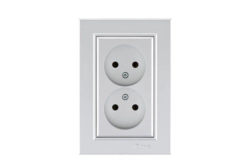 Розетка 2-м СП Karea 10А IP20 б/з сереб. Makel 56065017 1589932 - фото 16757070