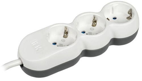 Удлинитель 3х3м с заземл. 16А IP20 Uno У03 2P+PE 250В 3х1.5 IEK WYP53-16-03-03-Z 1383717 - фото 16757328
