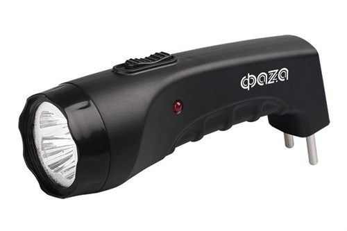 Фонарь аккумуляторный ручной AccuF2-L04-bk 4LED 2 режима: 100проц./25проц. аккум. 0.4А.ч выдвижная вилка индикатор зарядки черн. ФАZА 5000797 559274 - фото 16757493