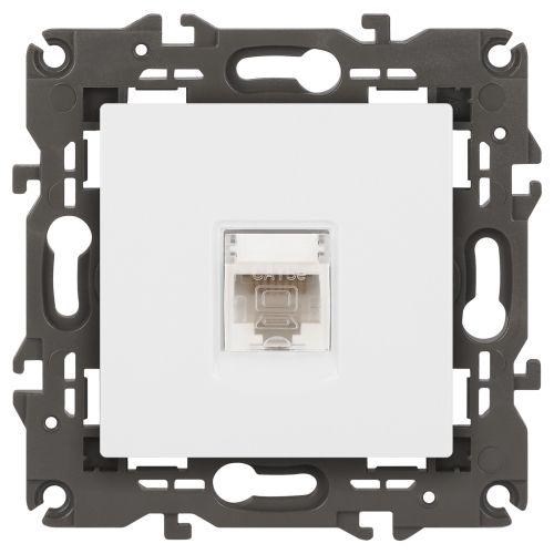 Розетка компьютерная 1-м Elegance 14-3107-01 RJ45 IP20 механизм бел. Эра Б0034302 1231967 - фото 16757576