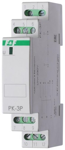 Реле промежуточное PK-3P (монтаж на DIN-рейке 35мм 220В 50Гц 3х8А 3NO/NC IP20) F&F EA06.001.023 497337 - фото 16757624