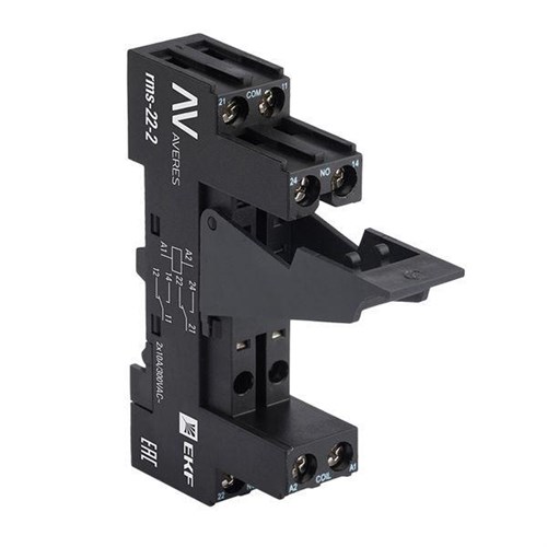 Разъем для реле РM slim 22/2 AVERES EKF rms-22-2 1279128 - фото 16757649