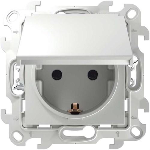 Розетка 1-м СП Simon 24 16А IP44 2P+E Push&Go механизм бел. Simon 2420448-030 1278963 - фото 16757684