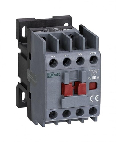 Контактор КМ-102 9А кат. 24В AC 1НО AC-3 AC-4 DEKraft 22065DEK 1259326 - фото 16757739