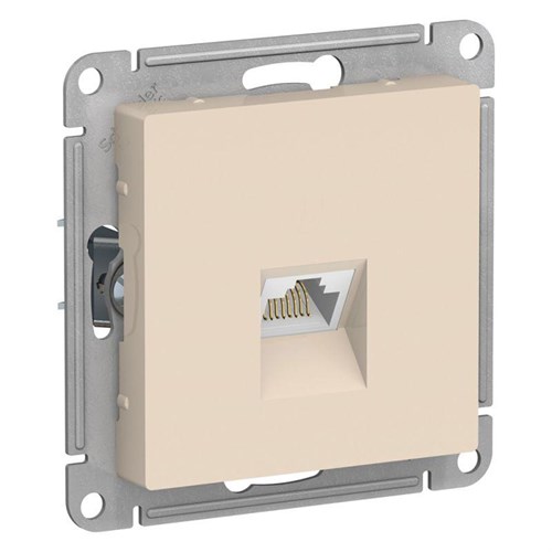 Розетка компьютерная 1-м AtlasDesign RJ45 кат.5E механизм беж. SE ATN000283 1240211 - фото 16757777